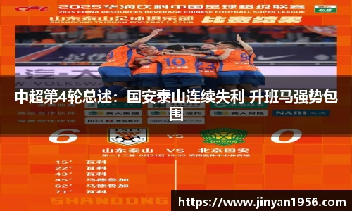 中超第4轮总述：国安泰山连续失利 升班马强势包围
